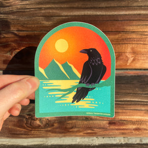 Raven Sticker - Birds of the North