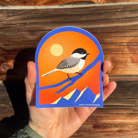 Chickadee Sticker - Birds of the North